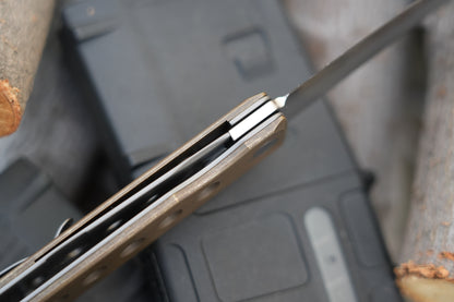 KAIKEN 2502-BR Aluminum Bronze Classic Japanese style tactical folding knife