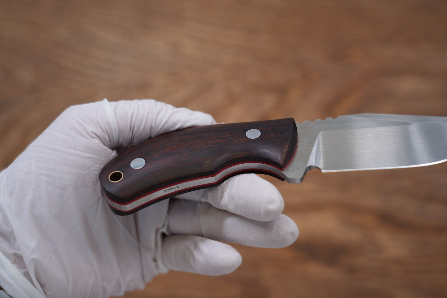 Cuchillo de caza North Mountain Raccoon Skinner Desert Ironwood SLD-Magic 