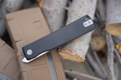 KAIKEN 2502-G10-BK Classic Japanese style tactical folding knife