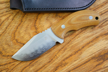 North Mountain Raccoon Skinner Hunting Knife Micarta Handel SLD-Magic