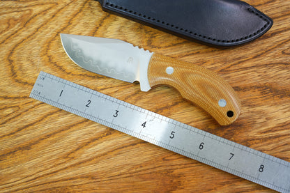 North Mountain Raccoon Skinner Hunting Knife Micarta Handel SLD-Magic