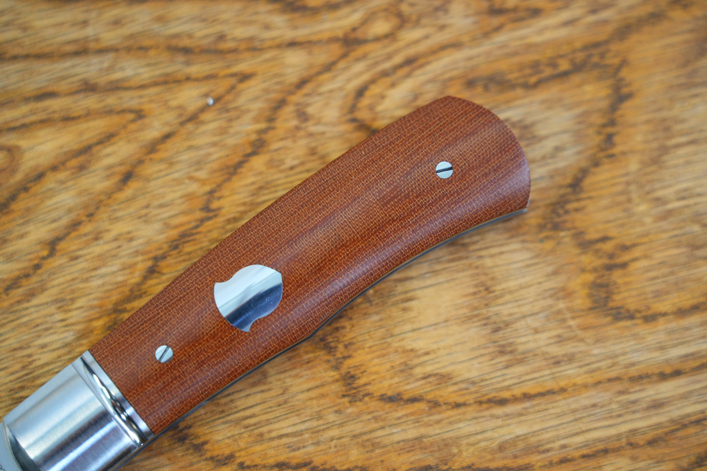 【Lanny】SLD-Magic Steel Classic Wave Finish Steel Frame Micarta Handle Non-locking