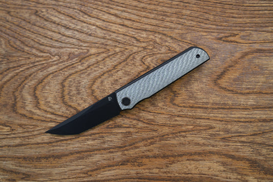 Chop white carbon fiber Classic Japan Tanto tactical knife