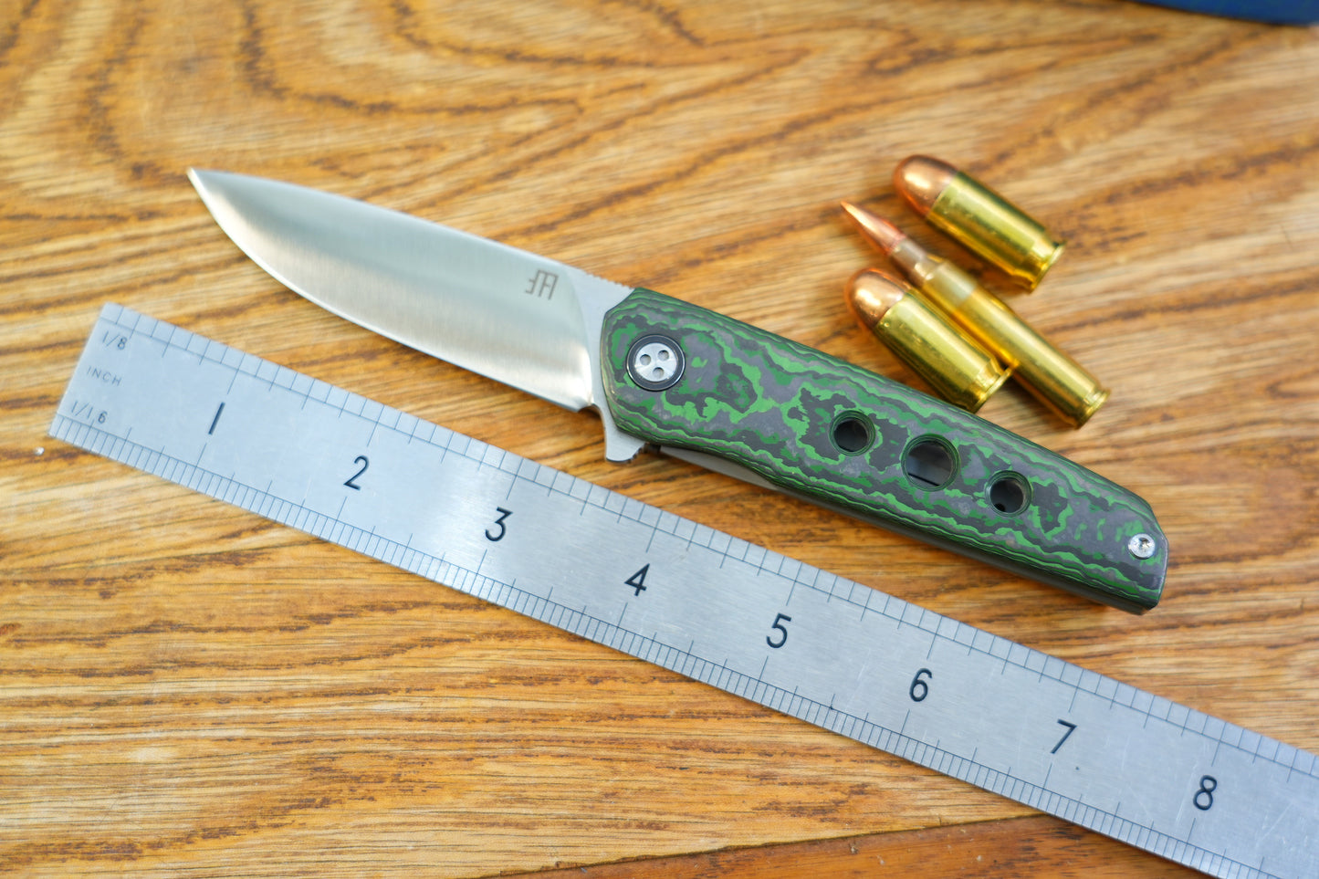 【Ninja】Green Ceramic Carbon Fiber M390 Titanium Frame