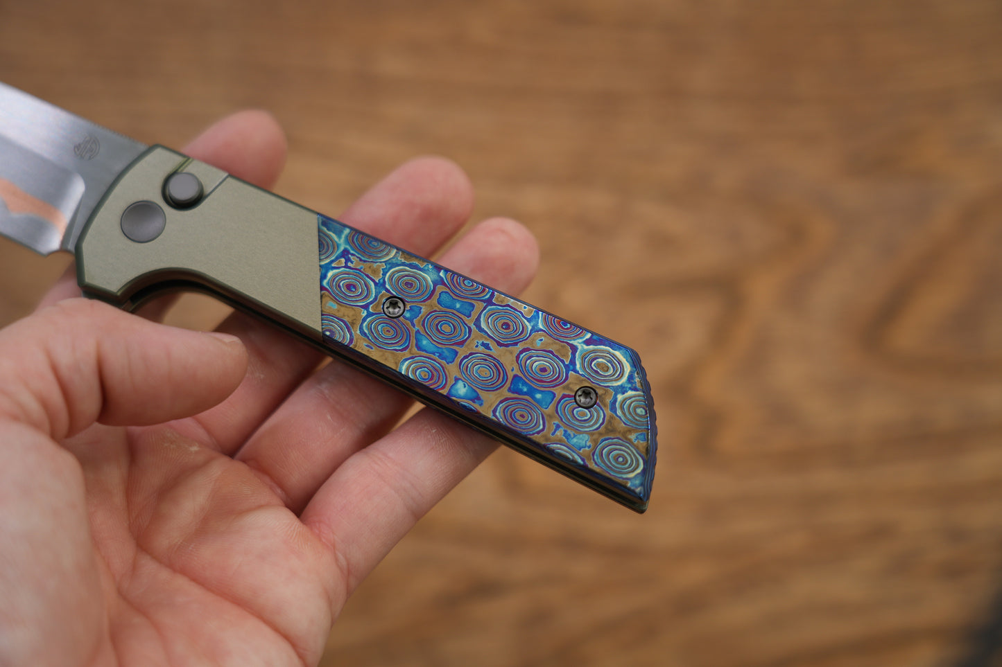 Chop 2 Hao Damascus handle copper SLD Magic blade Tanto