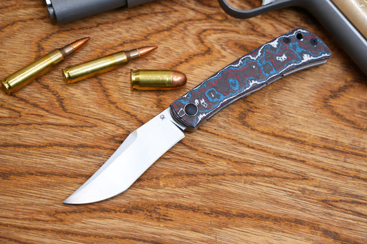 Jellyfish ZDP189 Steel BLUE Ceramic Carbon Fiber