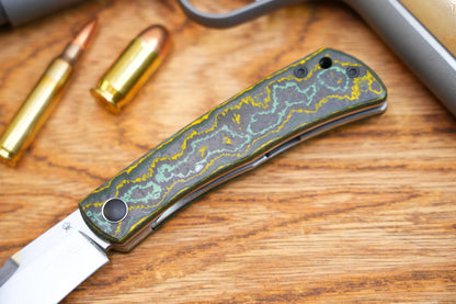 Jellyfish ZDP189 Steel Green Yellow Ceramic Carbon Fiber