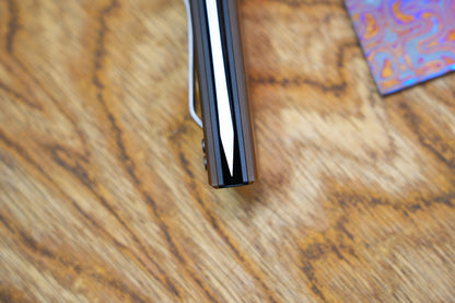 Chop2 2407-PEI-5 Copper Sandwich Five Layers Wave Forg Blade PEI Amber Handle