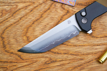 Chop2 2407-PEI Scale Aluminium CNC Handle Classic Forge Wave three-layer steel Blade
