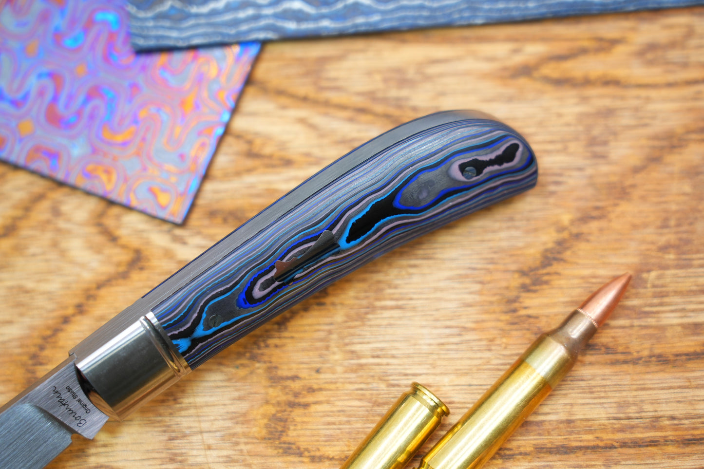 【Lanny】Handcrafted Pocket Knife – M390 Hand-Satin Blade, Ceramic Carbon Fiber Handle, Non-Locking