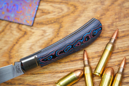 【Lanny】Handcrafted Pocket Knife – M390 Hand-Satin Blade, Ceramic Carbon Fiber Handle, Non-Locking