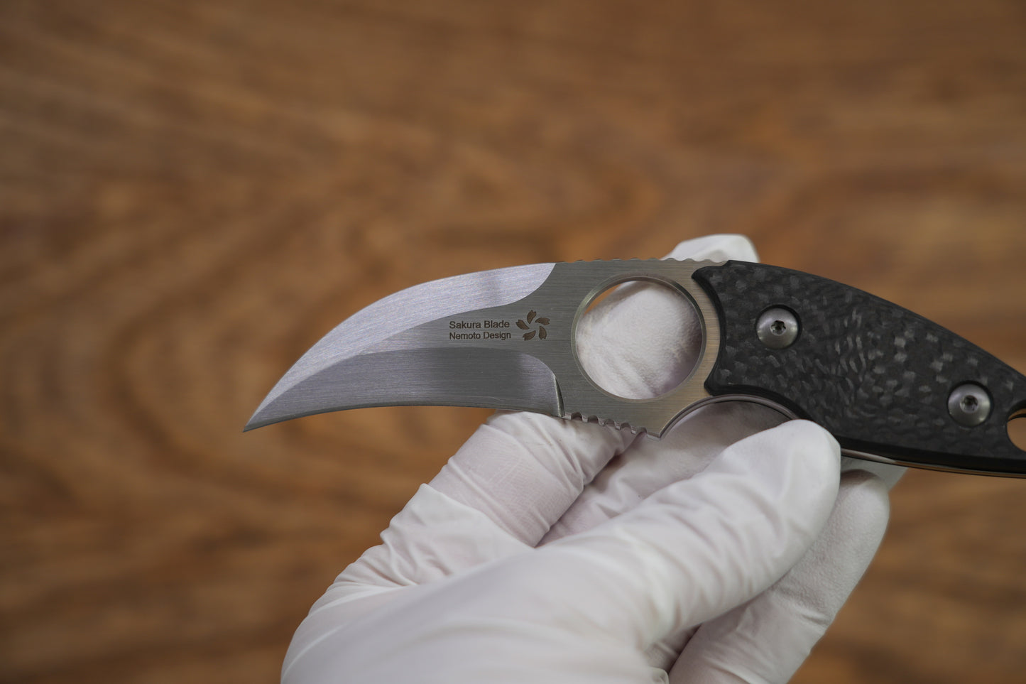 Claw Tactical 3K carbon fiber ZDP-189 Nemoto Design Knife