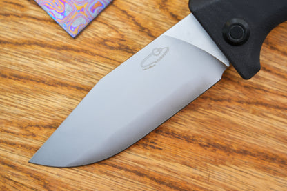 Lucky Dog 2524-3V steel Chrome coating Hand polished Titanium alloy frame G10 handle Tactical folding knife