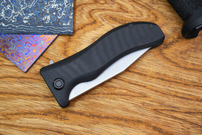 Lucky Dog 2524-3V steel Chrome coating Hand polished Titanium alloy frame G10 handle Tactical folding knife