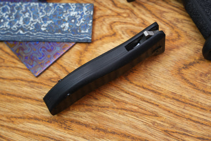 Lucky Dog 2524-3V steel Chrome coating Hand polished Titanium alloy frame G10 handle Tactical folding knife