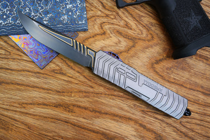 【GIANT】M390 steel DLC gold pattern double spring titanium push rod aluminum housing