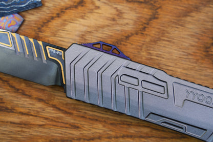 【GIANT】M390 steel DLC gold pattern double spring titanium push rod aluminum housing
