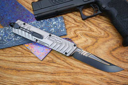 【GIANT】M390 steel DLC gold pattern double spring titanium push rod aluminum housing