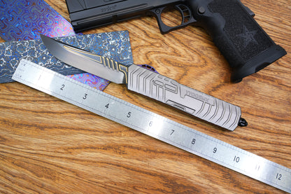 【GIANT】M390 steel DLC gold pattern double spring titanium push rod aluminum housing