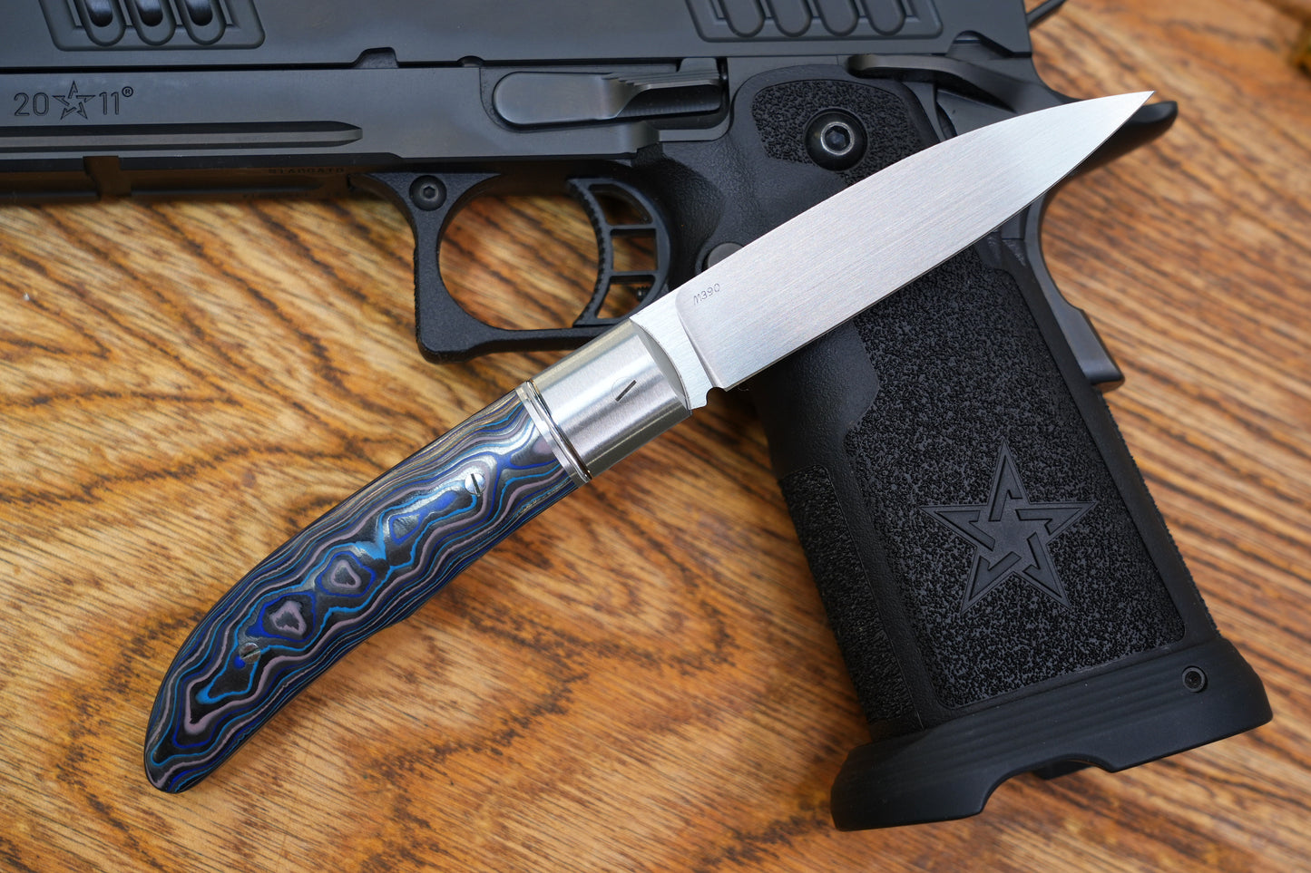 【Swift】 M390 Ceramic carbon fiber handle Pocket Knife No lock