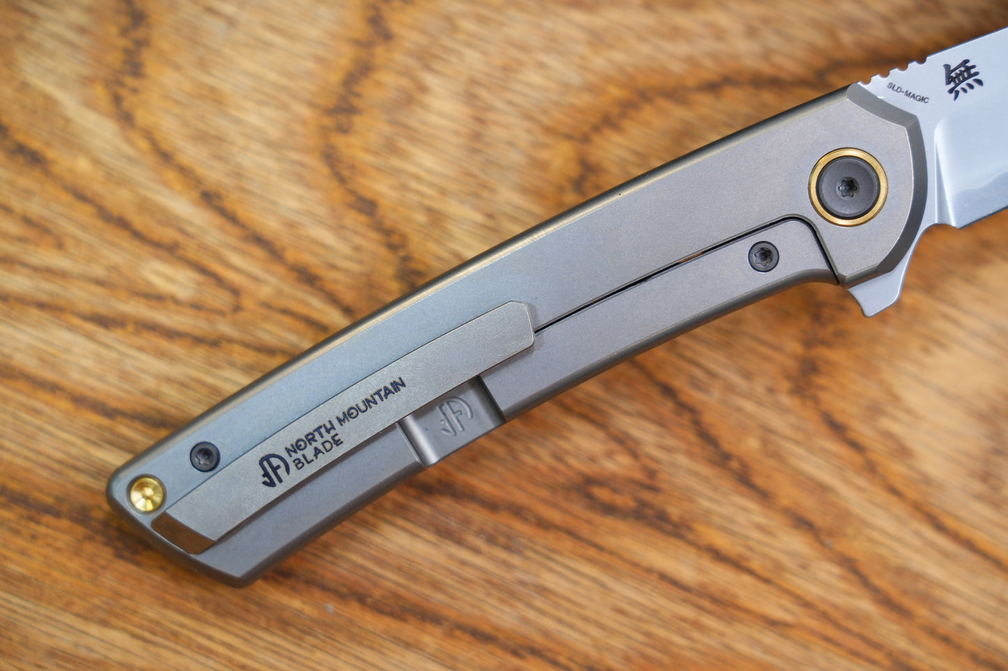 【Zero】2507-Hole Tanto Blade Ti Hole Handle&Clip Smooth Flippers