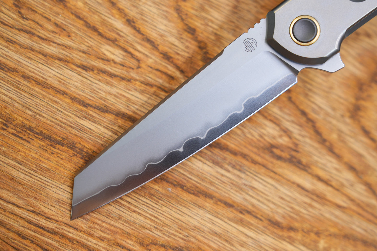 【Echo】2506-Hole Sheepsfoot Blade Ti Hole Handle&Clip Smooth Flippers