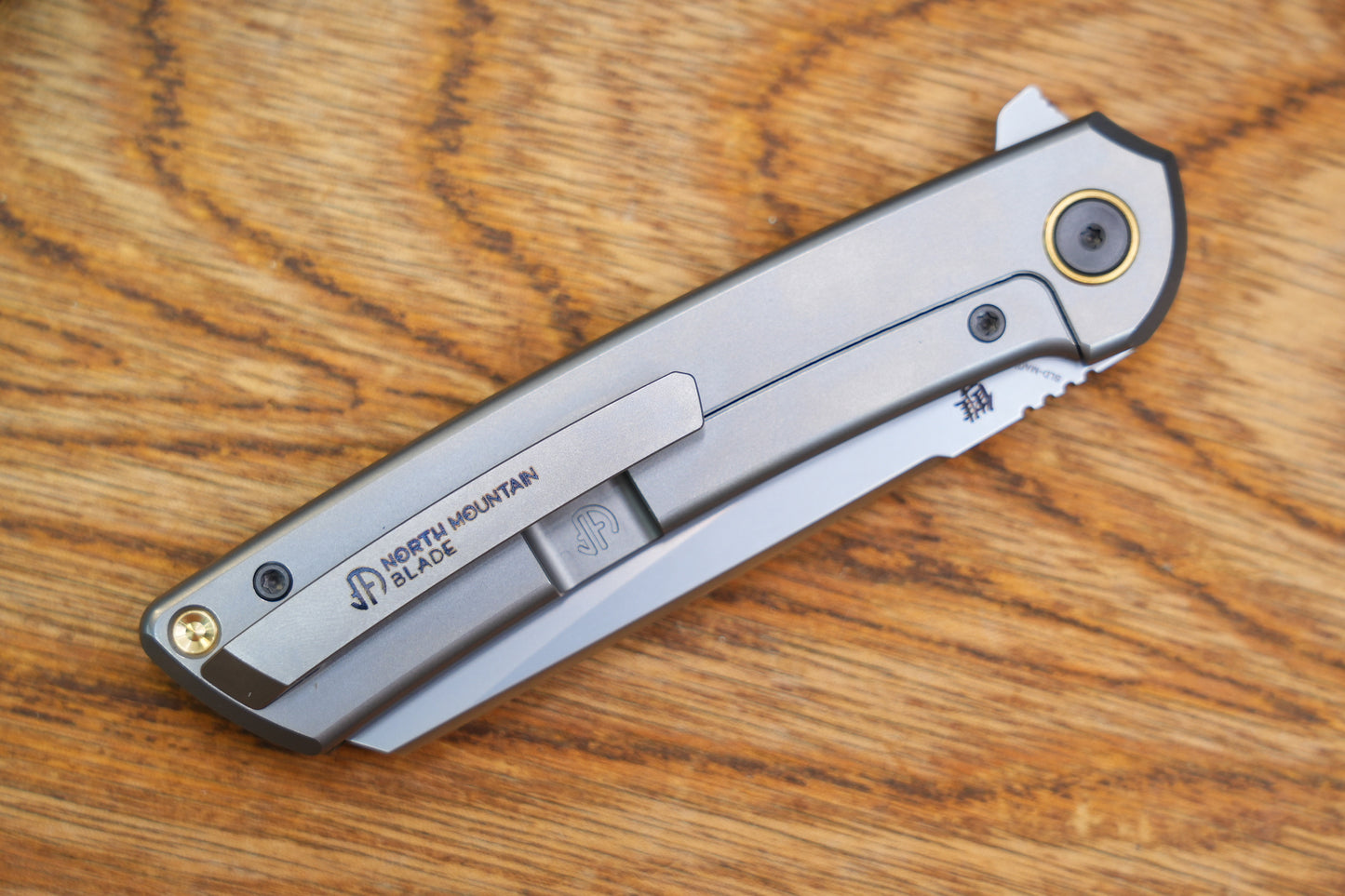 【Echo】2506-WHCF Sheepsfoot Blade White Ceramic Carbon Fiber Ti Handle&Clip Smooth Flippers