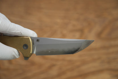 Chop 2 2403-G Aluminum bronze handle CNC Exclusive SLD-Magic Tanto grid