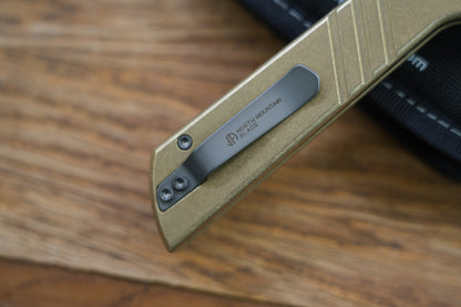 Chop 2 2403-S Aluminum Bronze handle chop2 Stripe SLD-Magic Traditional Japanese tactical folding knife