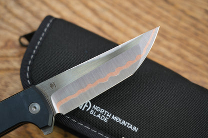 Chop2 2407-Forged copper blade 7075 Aluminum Handle copper carbon fiber