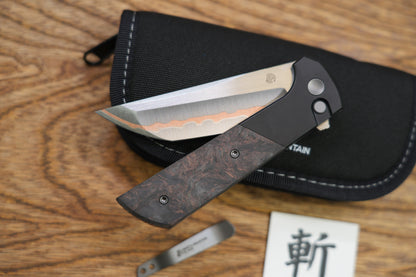 Chop2 2407-Forged copper blade 7075 Aluminum Handle copper carbon fiber