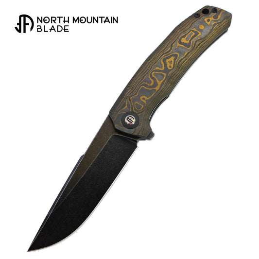 North Mountain Tactics Harpoon Folding Knife Ceramic Carbon Fiber