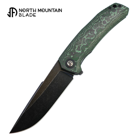 North Mountain Tactics Harpoon Folding Knife Ceramic Carbon Fiber