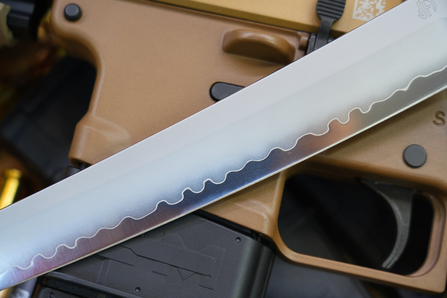 The Chop Plus 15inch Classic Japan Tanto tactical knife SLD-Magic sand G10