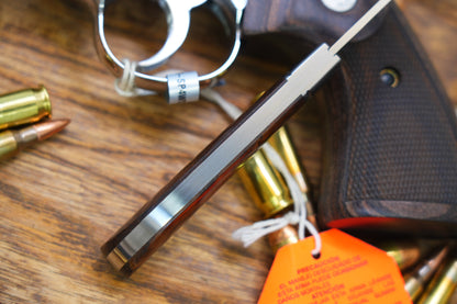 2531-WD-M390 Thin Classic Lanny Gentleman Pocket Knife Desert Ironwood