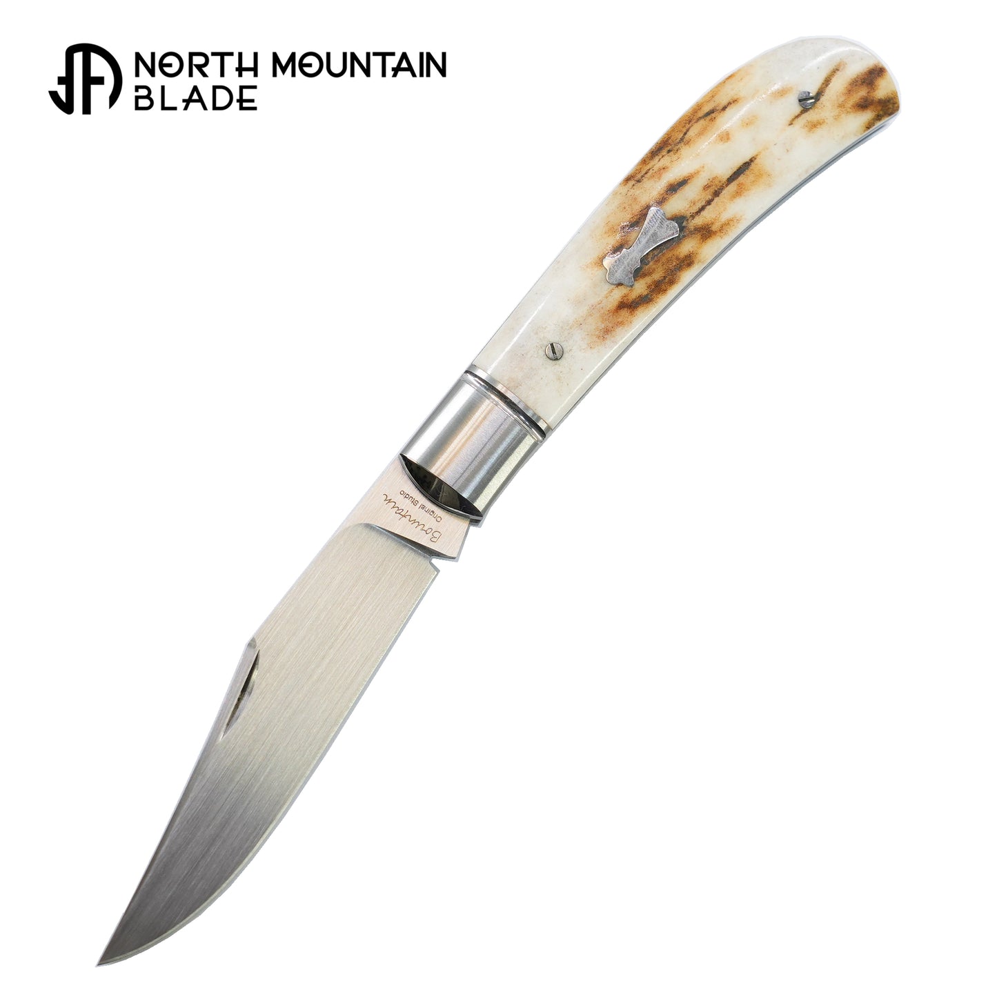 【Lanny】 NorthMountainBlade Traditional pocket knife M390 Hand polishing antlers handle