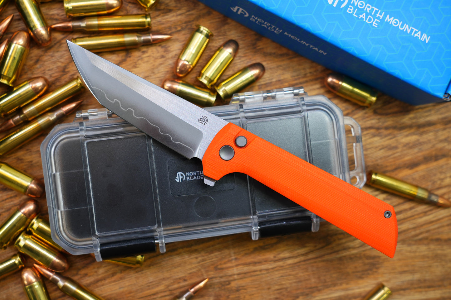 Chop 2 Orange G10 real SAN MAI SLD-Magic Japanese TANTO style tactical folding knife