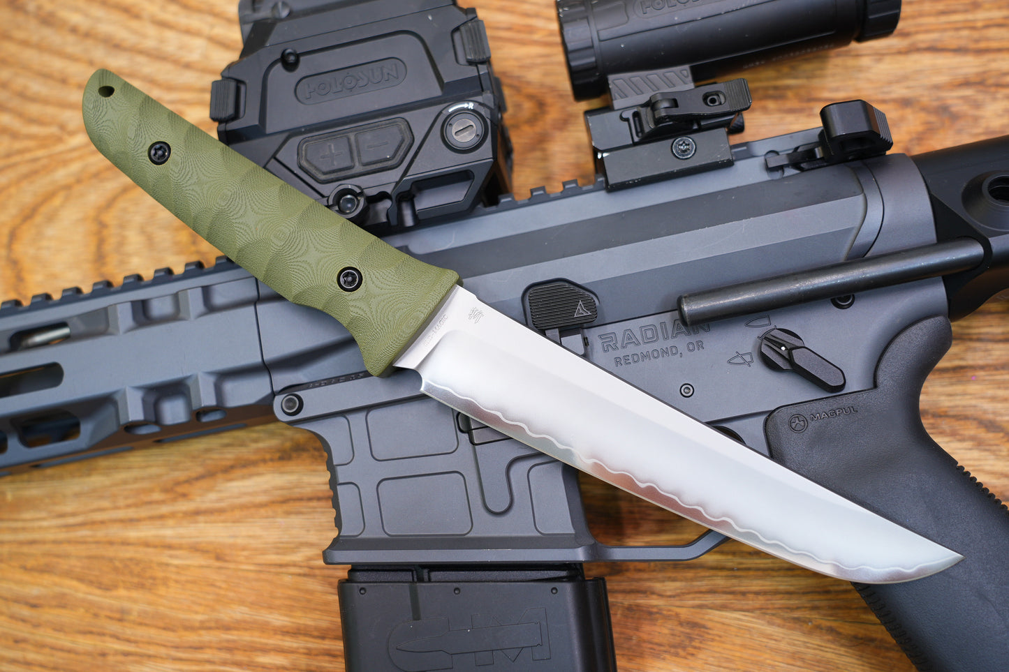 CHOP Tanto 2415-GR Japanese Samurai short sword with hand-polished edge