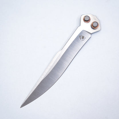 Maxace Apostle 2 Balisong M390 Steel Blade Channel Titanium Handles Pinless