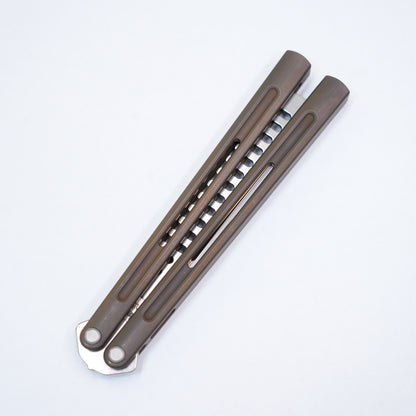 Maxace Apostle 2 Balisong M390 Steel Blade Channel Titanium Handles Pinless