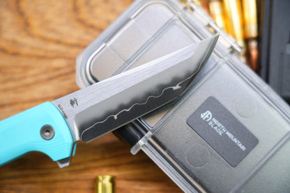 Chop2 2405-SB Sky Blue G10 Real SAN MAI SLD-Magic Japanese TANTO style tactical folding knife
