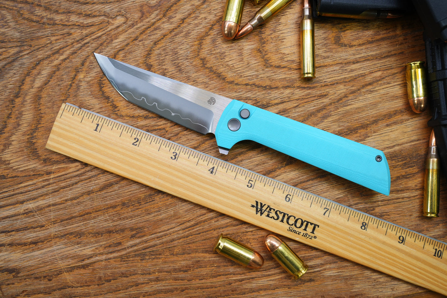 【Chop 2】Sky Blue G10 Real SAN MAI SLD-Magic Japanese TANTO style tactical folding knife