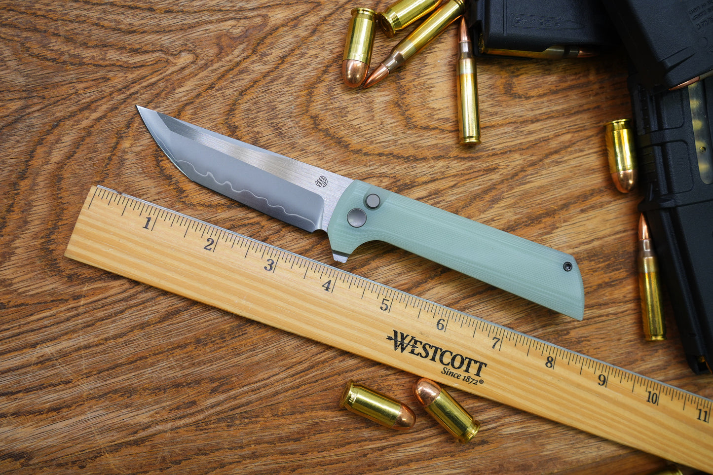 【Chop 2】 Jade G10 Real SAN MAI SLD-Magic Japanese TANTO style tactical folding knife