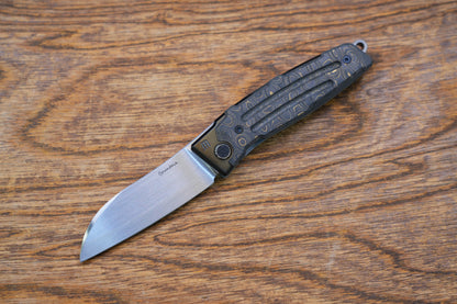 【Yaksha】A Nemoto Design ZDP-189 Hand-grinded zirconium mirror handle and clamp