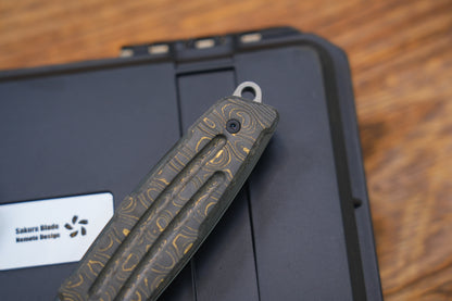 【Yaksha】A Nemoto Design ZDP-189 Hand-grinded zirconium mirror handle and clamp