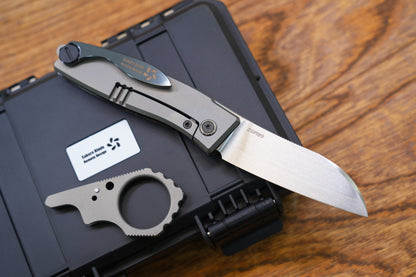 【Yaksha】A Nemoto Design ZDP-189 Hand-grinded zirconium mirror handle and clamp