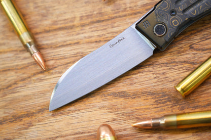 【Yaksha】A Nemoto Design ZDP-189 Hand-grinded zirconium mirror handle and clamp