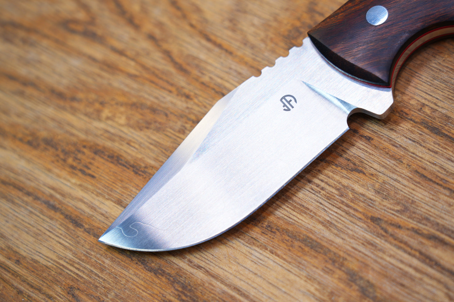 North Mountain Raccoon Skinner Hunting Knife Desert Ironwood Handel SLD-Magic