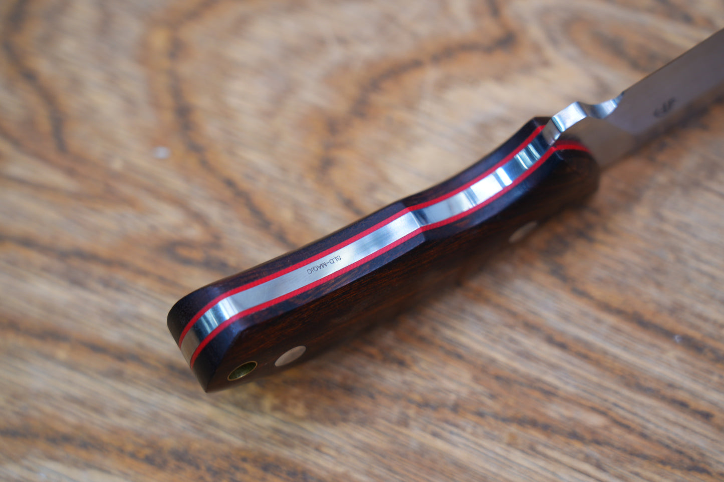 North Mountain Raccoon Skinner Hunting Knife Desert Ironwood Handel SLD-Magic