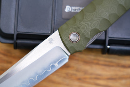 2411-GR Kick Stop Chop Plus Hidden flipper Japanese style tactical tanto folding knife